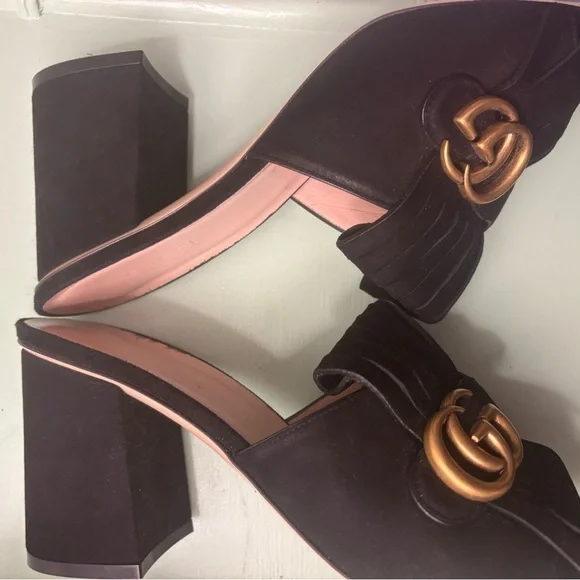 Gucci Marmont
Double G Logo Suede Slides
Women's Size 41/10-10.5 euc worn once! - Picture 5 of 8